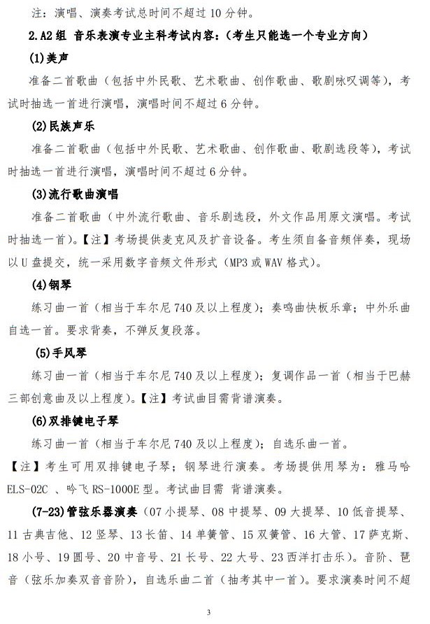 2023年陜西省普通高等學(xué)校招生音樂類舞蹈類校際聯(lián)考考試辦法