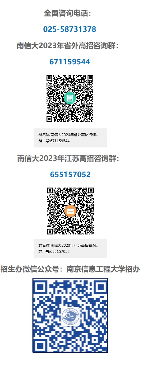 2023年南京信息工程大學(xué)招生咨詢方式