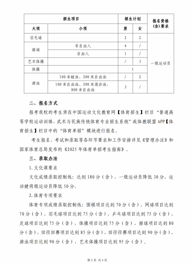 陜西師范大學(xué)2025年運(yùn)動訓(xùn)練專業(yè)招生簡章