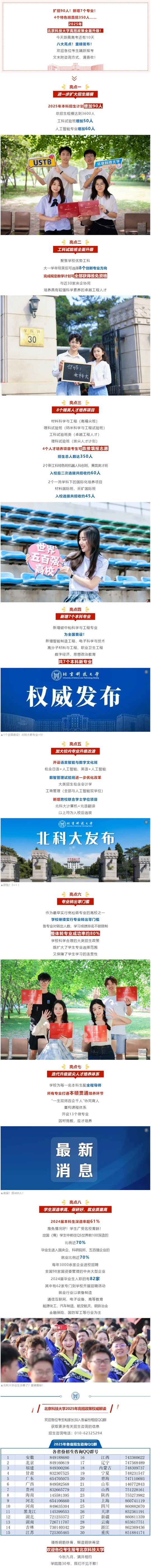 直招！擴招！北京科技大學(xué)2025年高招亮點！