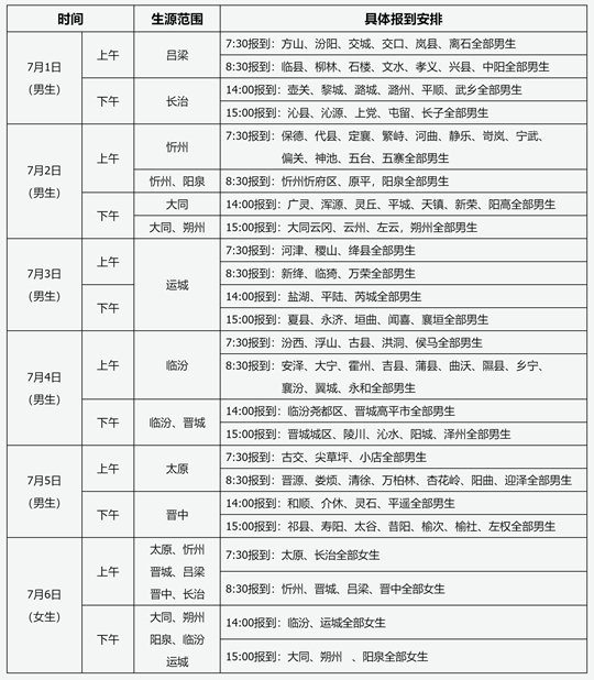 山西省2025年公安院校公安專業(yè)招生面試、體檢和體能測(cè)評(píng)具體時(shí)間安排