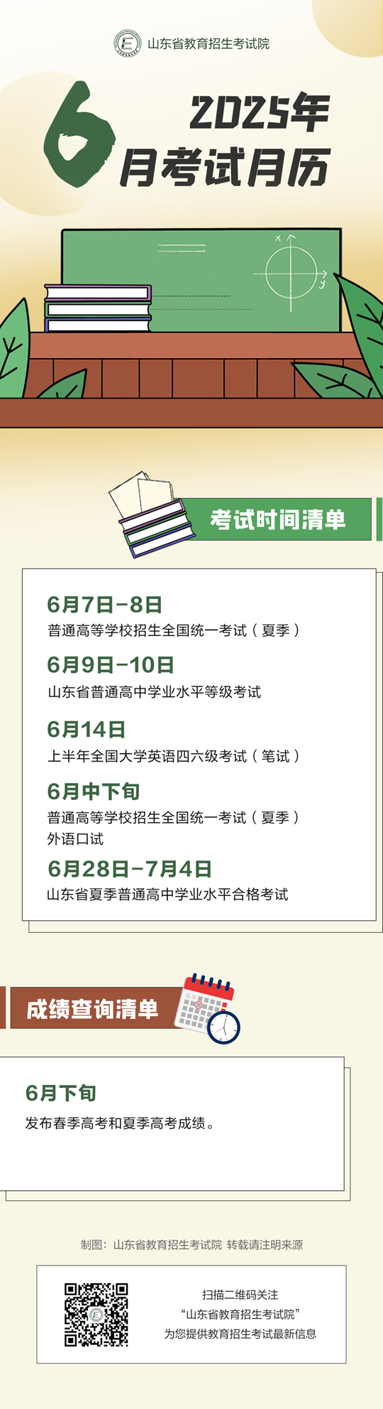 山東：重要提醒！2025年6月，有這些考試→