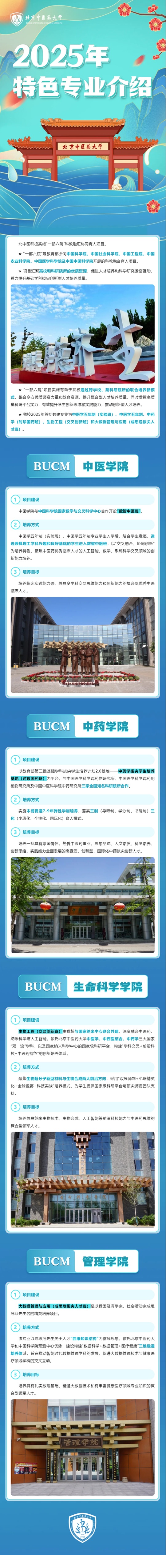 2025年北京中醫(yī)藥大學特色專業(yè)介紹