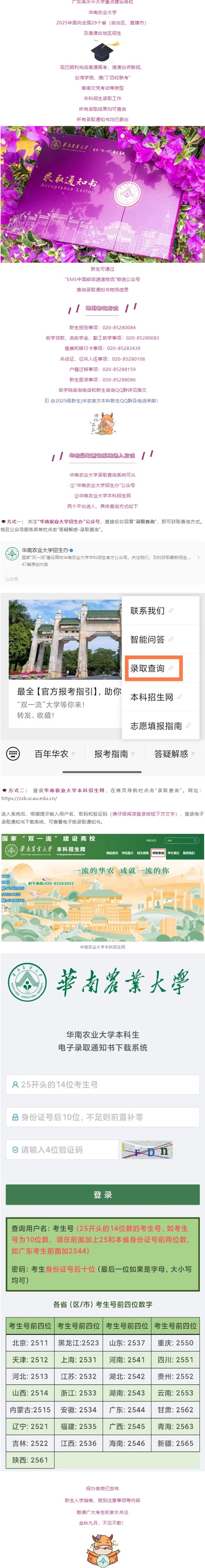 華南農(nóng)業(yè)大學(xué)2025年本科招生錄取工作圓滿(mǎn)完成